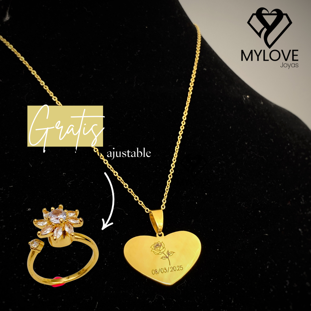 COLLAR MUJER( ANILLO GRATIS)