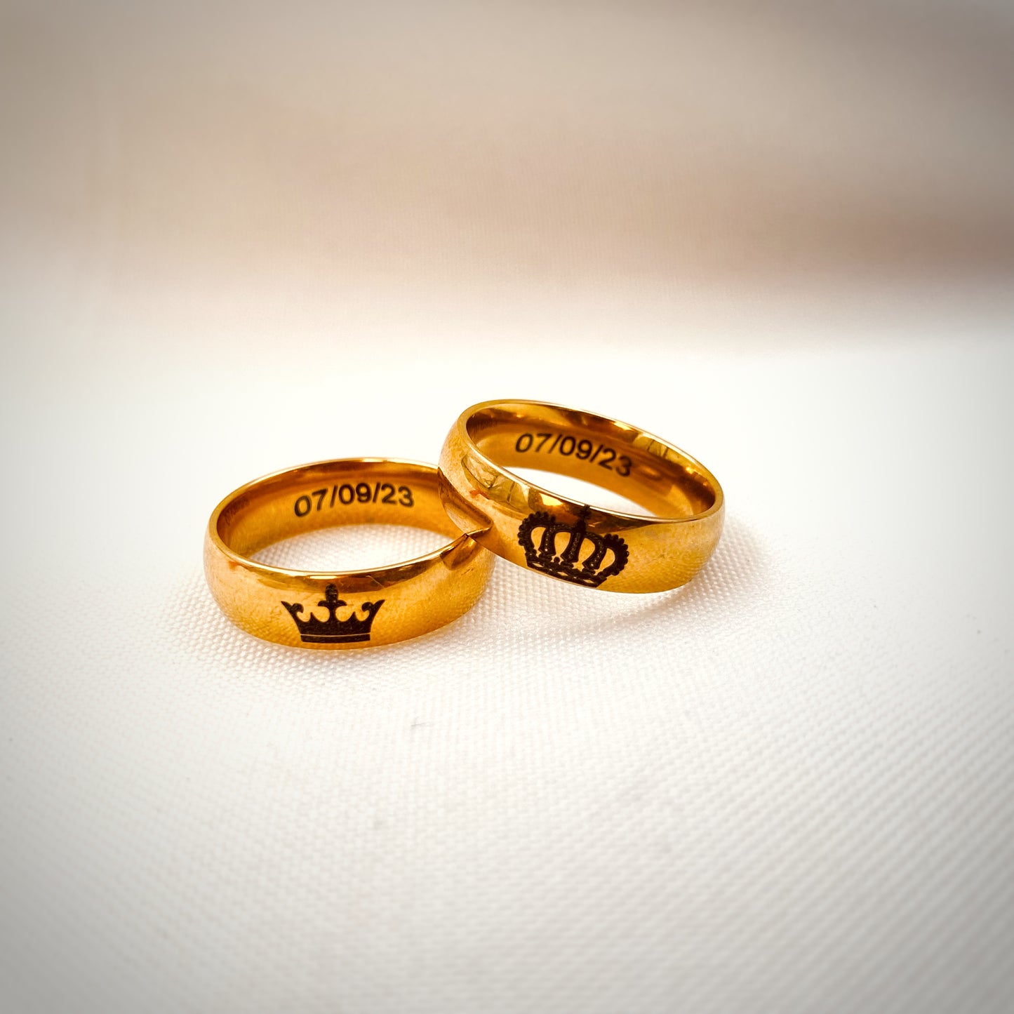 2 PULSERAS + 2 ANILLOS PERSONALIZADOS.