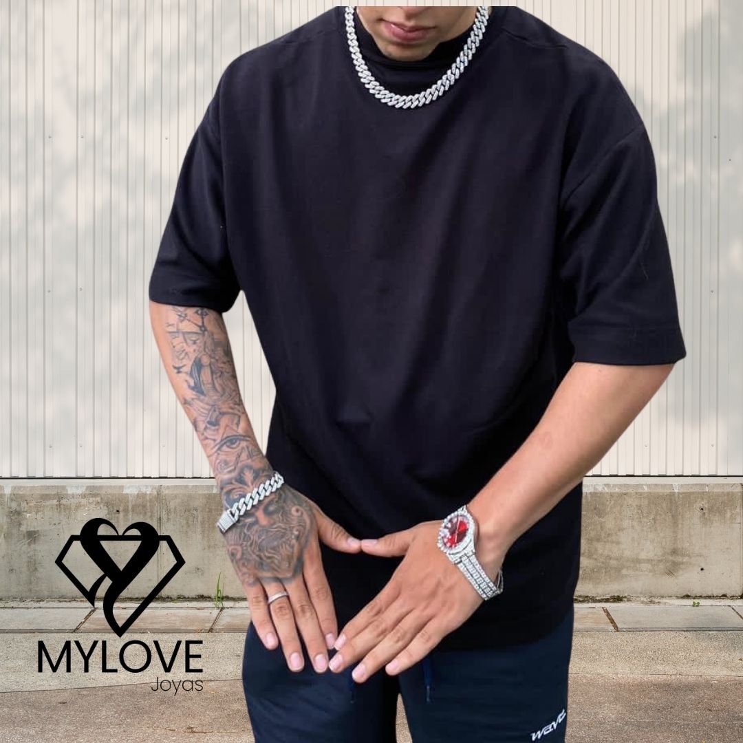 COMBO CUBANO! CADENA +PULSERA + RELOJ😎 + 💎GRATIS!💎 😎 ANILLO DE LUJO ⚡