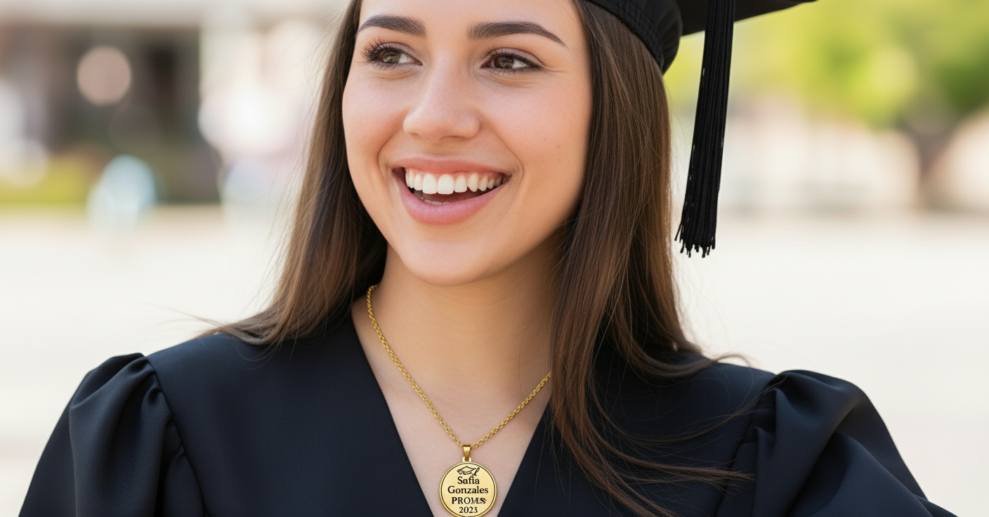 Anillo + Collar + Pulsera🎓 de Grado Personalizados... 👉💖GRATIS💖 Certificado de Reconcomiento