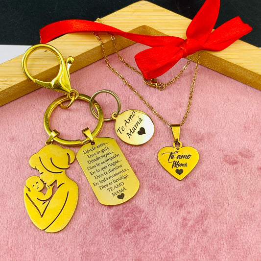 COMBO MADRES LLAVERO + COLLAR